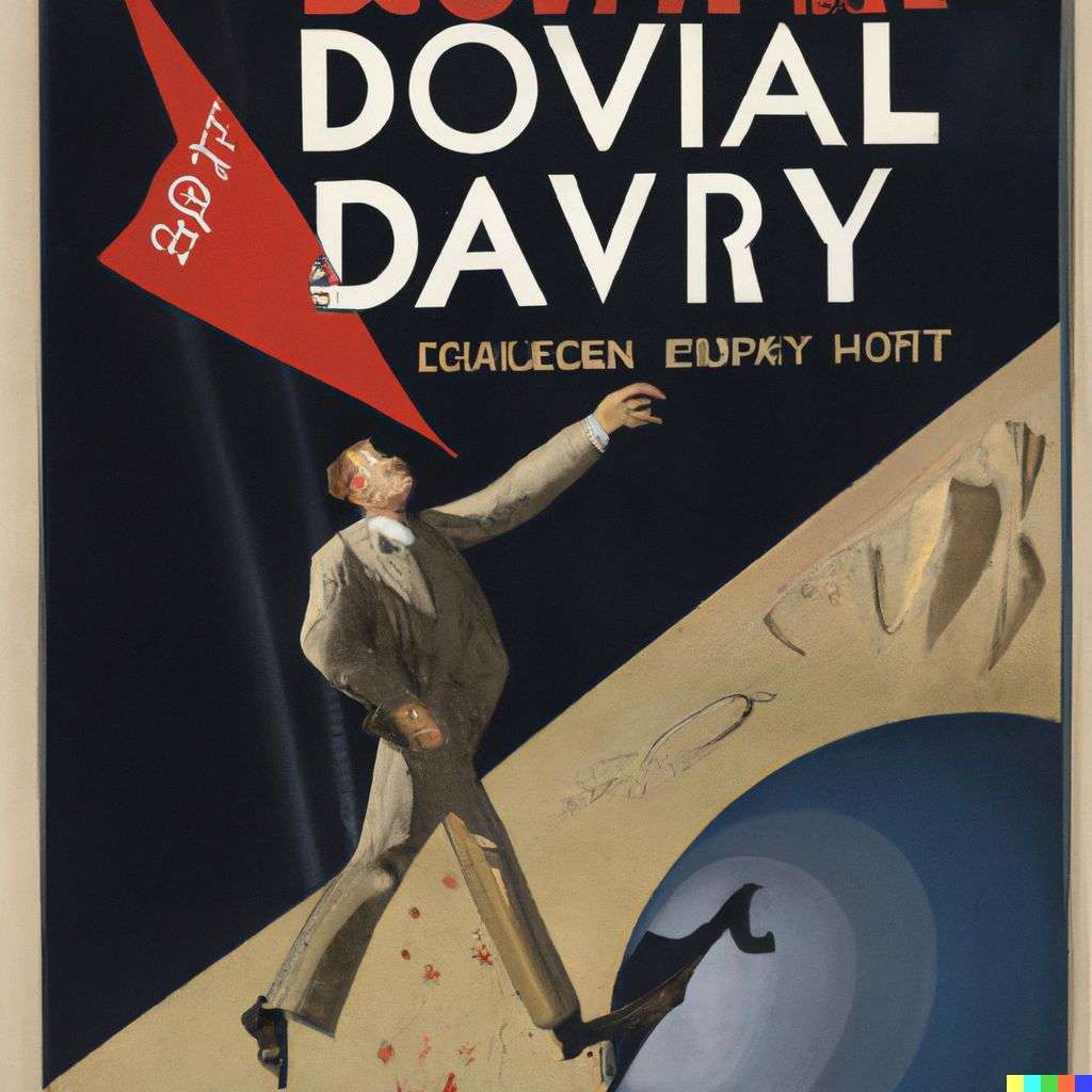 the discovery of gravity, government information poster from World War 2